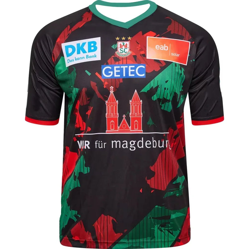 T-shirt in jersey ampia unisex SC Magdeburg top da allenamento per pallamano Camicia
