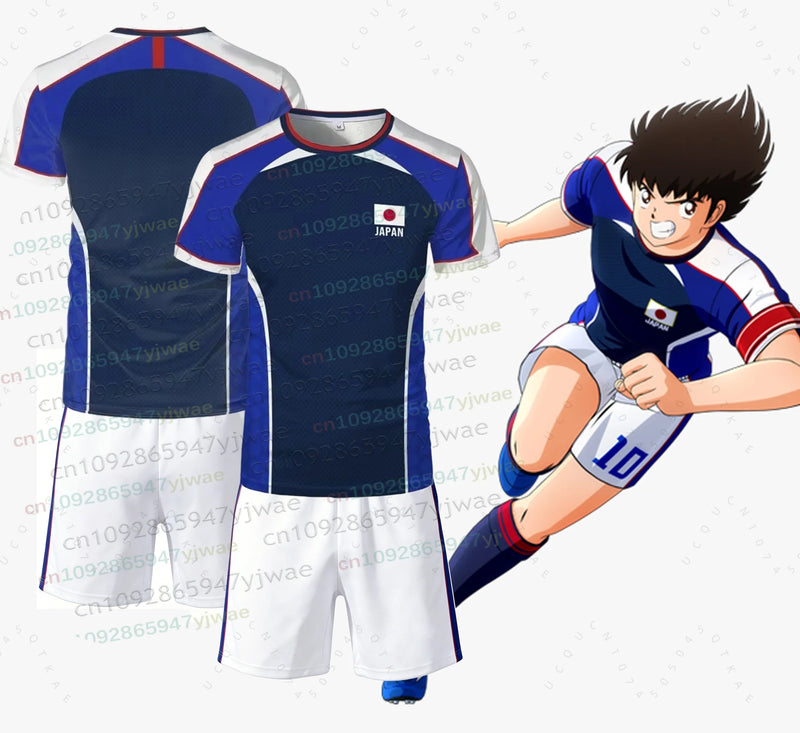 Set di magliette e pantaloncini con bandiera giapponese Anime Captain Tsubasa - immagine 4