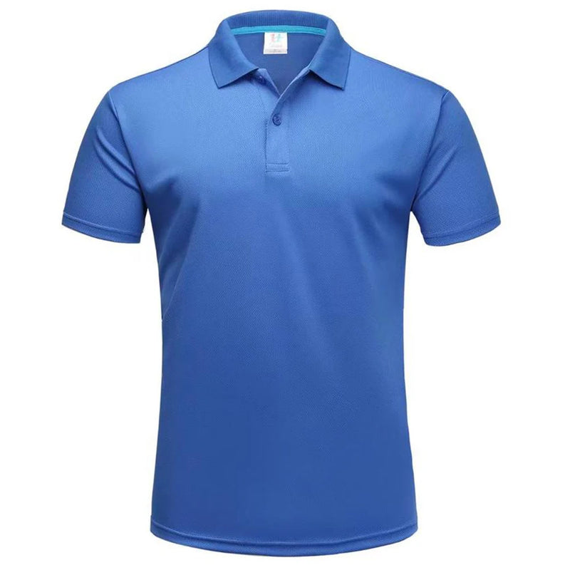 Polo da Golf traspirante ad asciugatura rapida T-Shirt uomo estiva a maniche corte - immagine 16