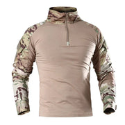 T-shirt da trekking tattiche all'aperto uomo combattimento esercito militare CP - immagine 2