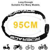 RIDERACE Lucchetto a catena per bicicletta antifurto portatile ad alta sicurezza - immagine 2