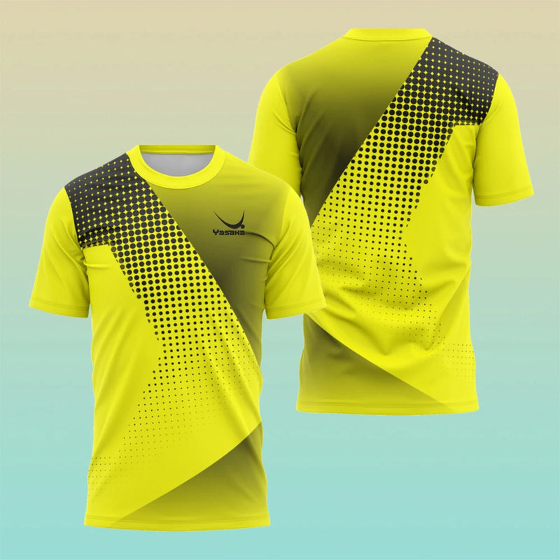 Camicia da allenamento per ping pong alla moda Maglietta estiva uomo Uniformi tennis - immagine 19