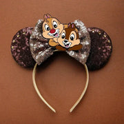 Disney Pink Daisy Duck Bow Fasce per capelli Paillettes viola Fascia orecchie di - 31 - immagine 32