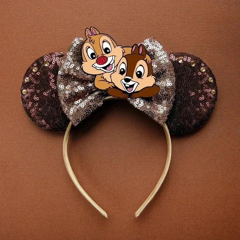 Disney Pink Daisy Duck Bow Fasce per capelli Paillettes viola Fascia orecchie di - 31 - immagine 32