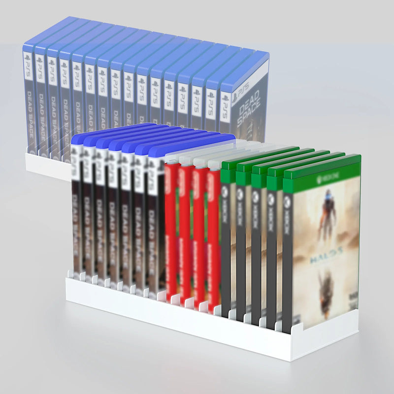 Torre di supporto per videogiochi per PS5/PS4/PS3/Xbox Series S e X/Xbox one Game, supporto universale per dischi di gioco Verticale Blu Ray C