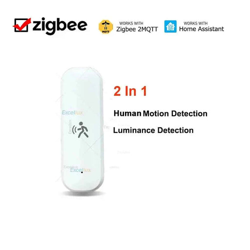 ZigBee Sensore di movimento umano Radar Mmwave Sensore di temperatura e umidità Sicurezza antifurto Funziona con l'assistente domestico Zigbee2MQTT - Campeda
