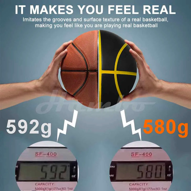 Pallone da Basket Silenzioso Size 7 – Anti-Rumore Indoor in PU Foam (Airless)
