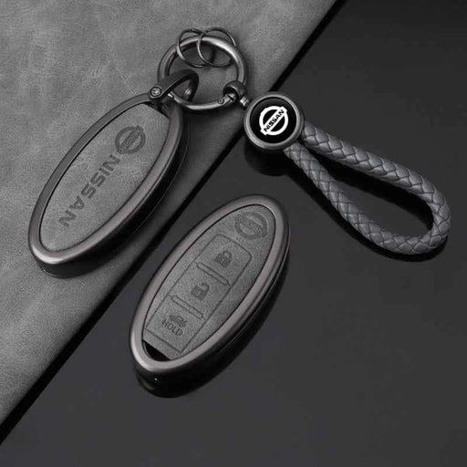 Cover per Chiave Auto in Lega di Zinco e Pelle con 2/3/4/5 Pulsanti