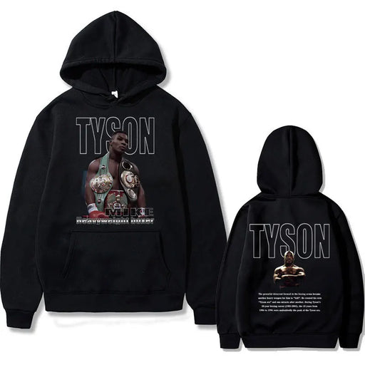 Boxing King Mike Tyson Felpa con cappuccio stampa fronte-retro Uomo e donna Cool