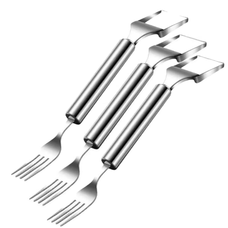 Affettatrice per anguria strumento taglierina per frutta in acciaio inossidabile doppia testa forchetta per anguria taglierina per melone gadget da cucina