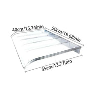 Tettuccio invisibile per porta d'ingresso 40x40 cm finestra PC resistente - immagine 7