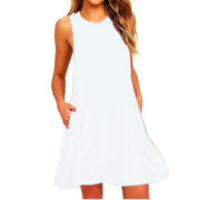 T-shirt casual estiva da donna abiti spiaggia - BIANCO S - immagine 31