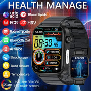 AI Diagnosi Lipidi nel sangue Acido urico Test di composizione corporea Smart Watch - immagine 3