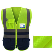 Gilet riflettente ad alta visibilità Abiti da lavoro Motocicletta Ciclismo Sport - immagine 10