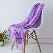 Sciarpa di Pashmina da donna Scialli Morbida sensazione cashmere Foulard viaggio - 12 - immagine 20