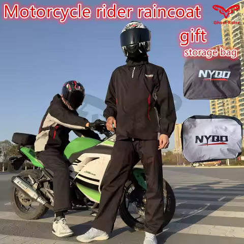 Impermeabile da motociclista e traspirante