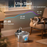 Sensore di ricarica wireless in acciaio inossidabile da 3 litri Fontana per gatti - immagine 7