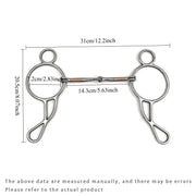 Morso per Cavalli Snaffle Hollow Large Ring: Attrezzatura Professionale Addestramento - immagine 4
