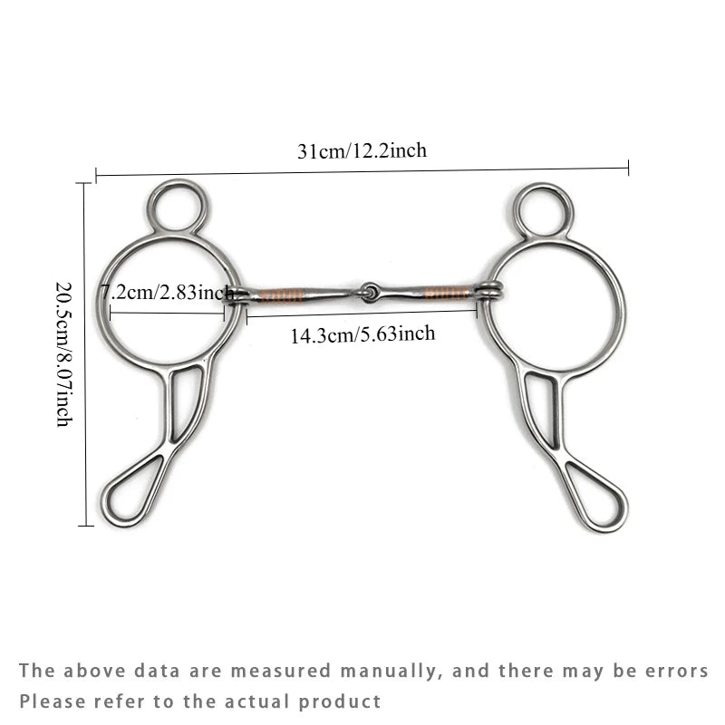 Morso per Cavalli Snaffle Hollow Large Ring: Attrezzatura Professionale Addestramento - immagine 4