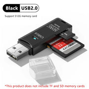 Lettore di schede USB 3.0 2.0 2 in 1 Micro SD Adattatore ad - immagine 9