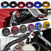 Kit Bulloni JDM M6x20 in Alluminio (10 Pezzi) – Rondelle Anodizzate Parafango, Viti Universali Auto per Cofano, Paraurti e Targa - Campeda