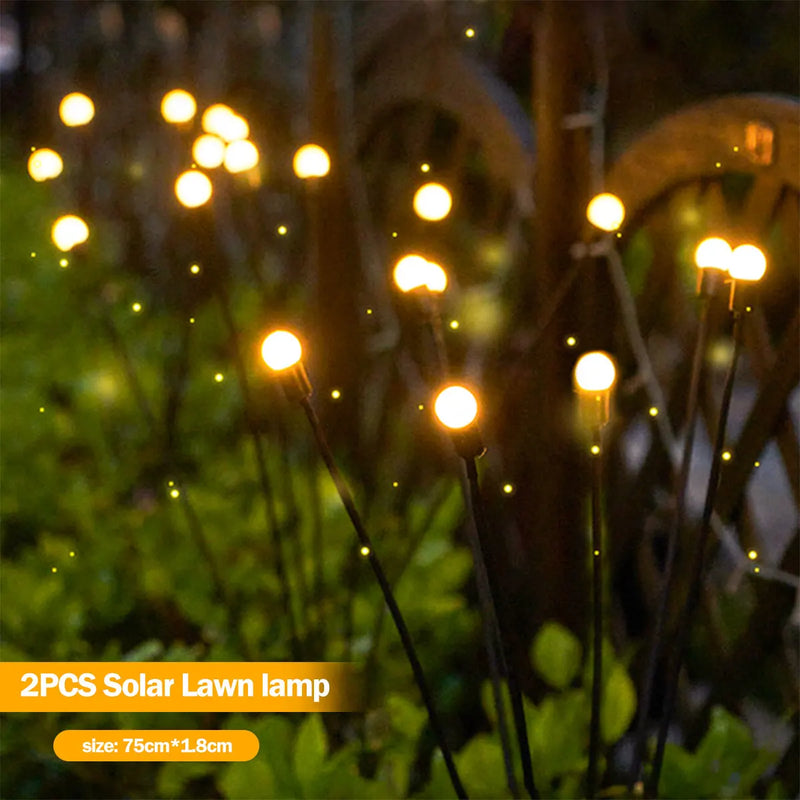 Luci da giardino a LED solari a forma di lucciola