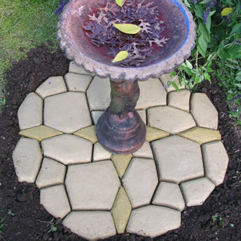 Stampo fai da te per pavimentazione da giardino