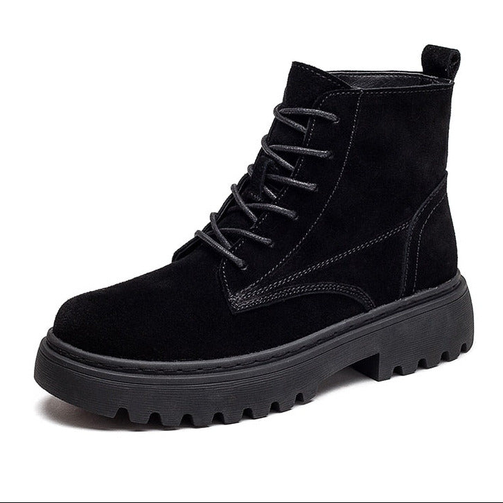 Stivaletti Donna Platform con Strass – Boots Slip-On in Camoscio