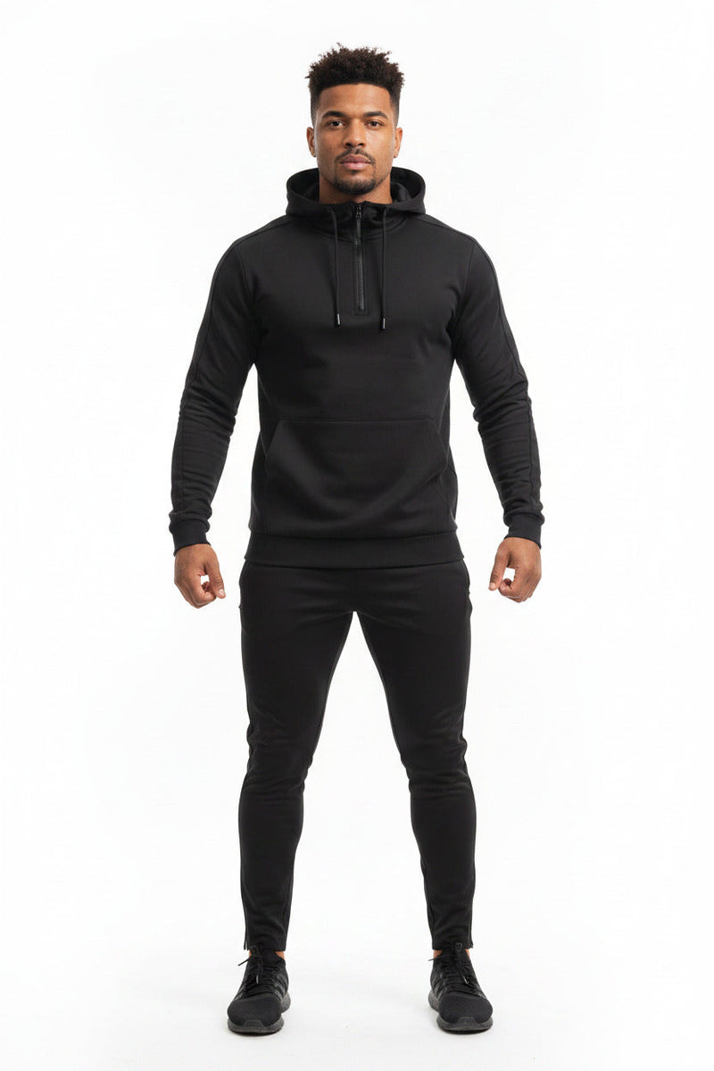 Tuta Sportiva Uomo con Cappuccio e Tascone Centrale Casual