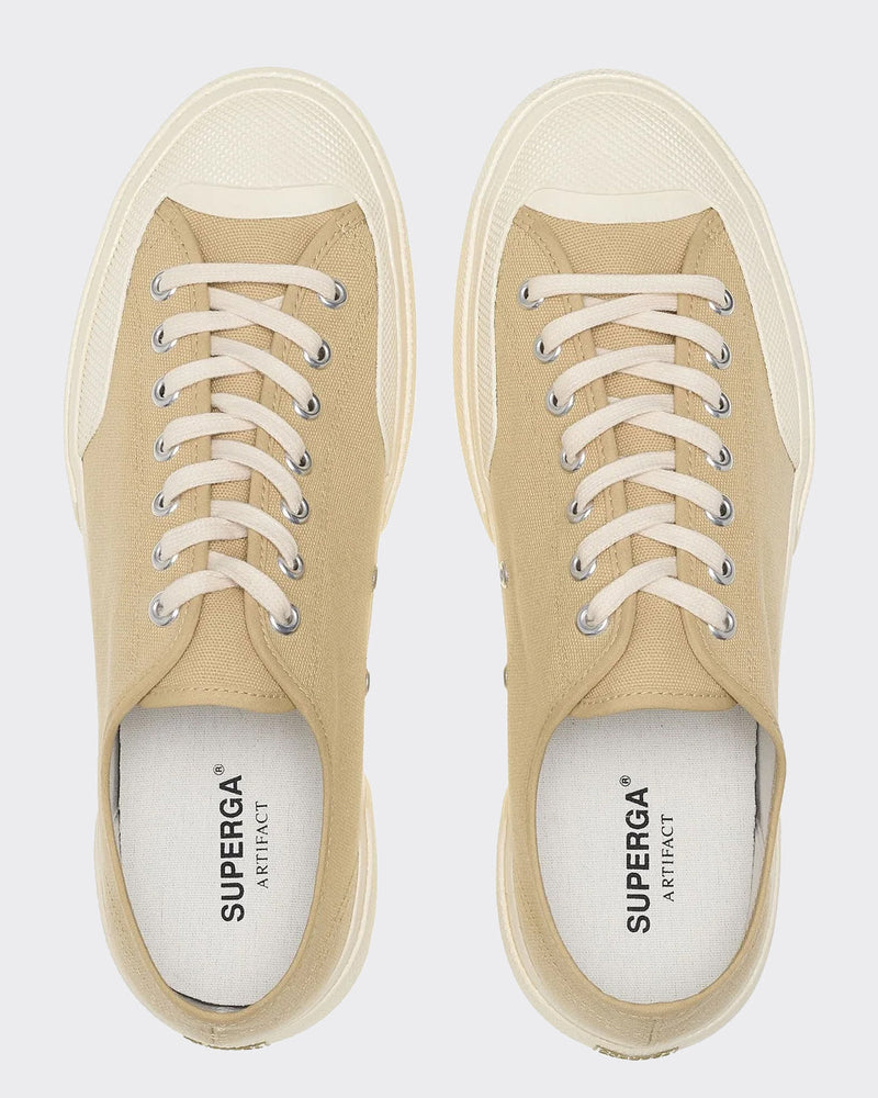 Sneakers 2432 Works Low Cut Beige/Off-White