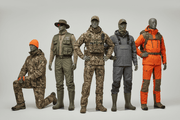 Abbigliamento Caccia e Pesca Uomo con manichini