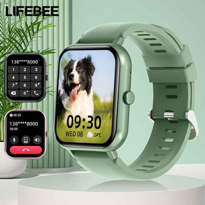 LIFEBEE Smartwatch 2024 Nuovo per Uomo e Donna Idea Regalo, Smartwatch a Schermo Intero 4,65 cm con Risposta/Effettua Chiamate per Telefono, Smartwatch con Oltre 100 Modalità di Es