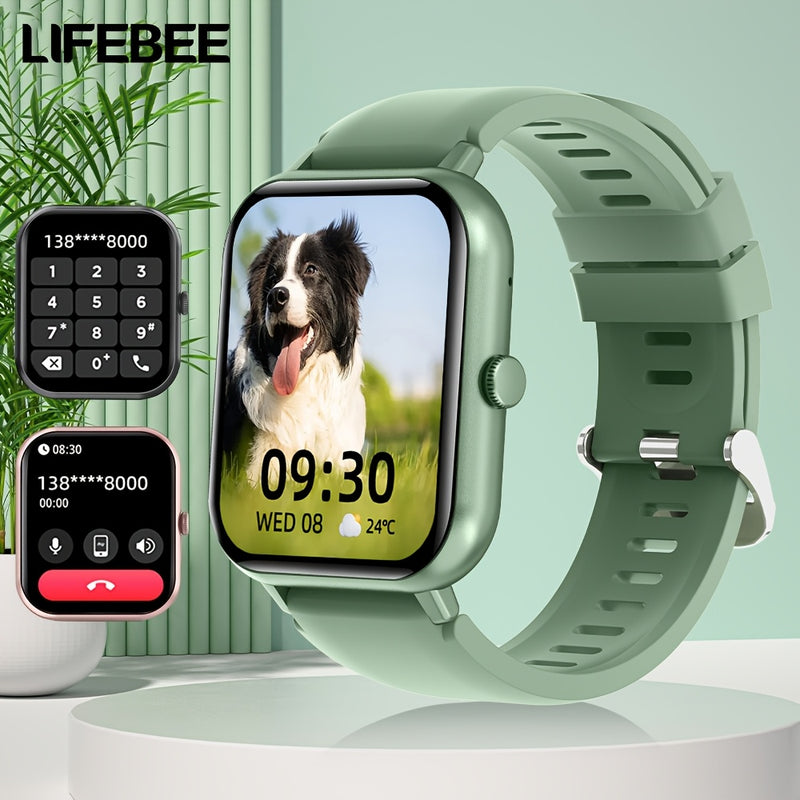 LIFEBEE Smartwatch 2024 Nuovo per Uomo e Donna Idea Regalo, Smartwatch a Schermo Intero 4,65 cm con Risposta/Effettua Chiamate per Telefono, Smartwatch con Oltre 100 Modalità di Es