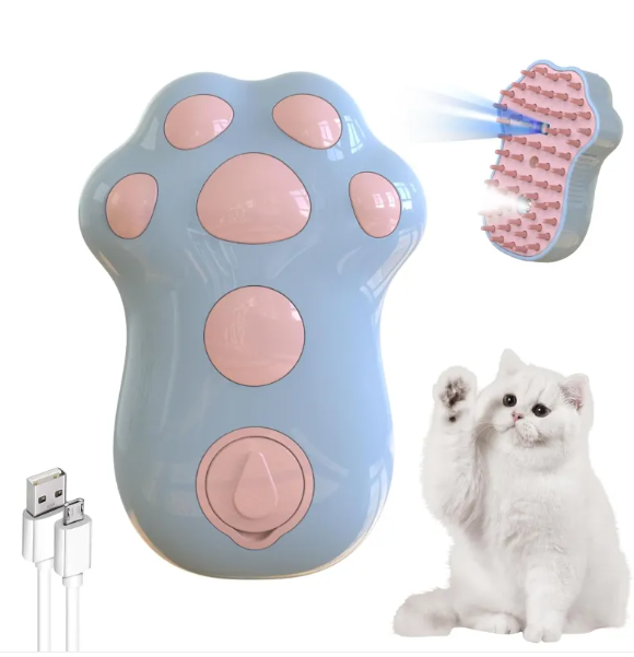Spazzola massaggiante spray 3 in 1 per cani e gatti