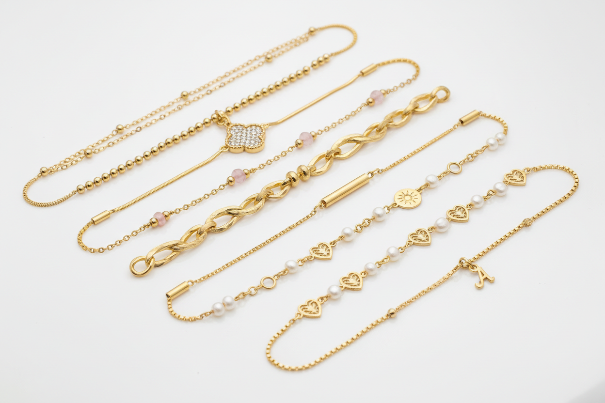 cavigliere in oro da donna