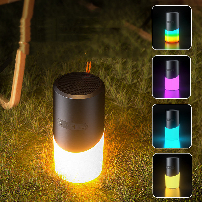 Outdoor Portable Wireless Bluetooth Speaker with RGB Lights