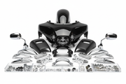 componenti-telaio-moto con carene, specchietti ecc...