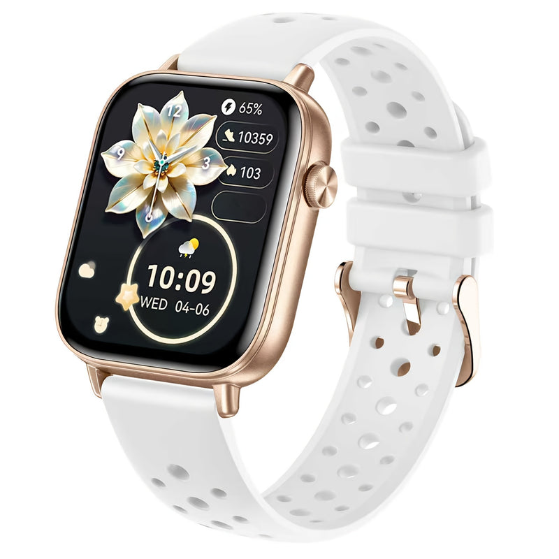 Smartwatch da donna, orologio da donna da 1,85 pollici con chiamate e messaggi in arrivo, fitness tracker. Lo smartwatch è compatibile con telefoni Android e iPhone ed è il regalo