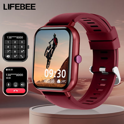 LIFEBEE Smartwatch 2024 Nuovo per Uomo e Donna Idea Regalo, Smartwatch a Schermo Intero 4,65 cm con Risposta/Effettua Chiamate per Telefono, Smartwatch con Oltre 100 Modalità di Es