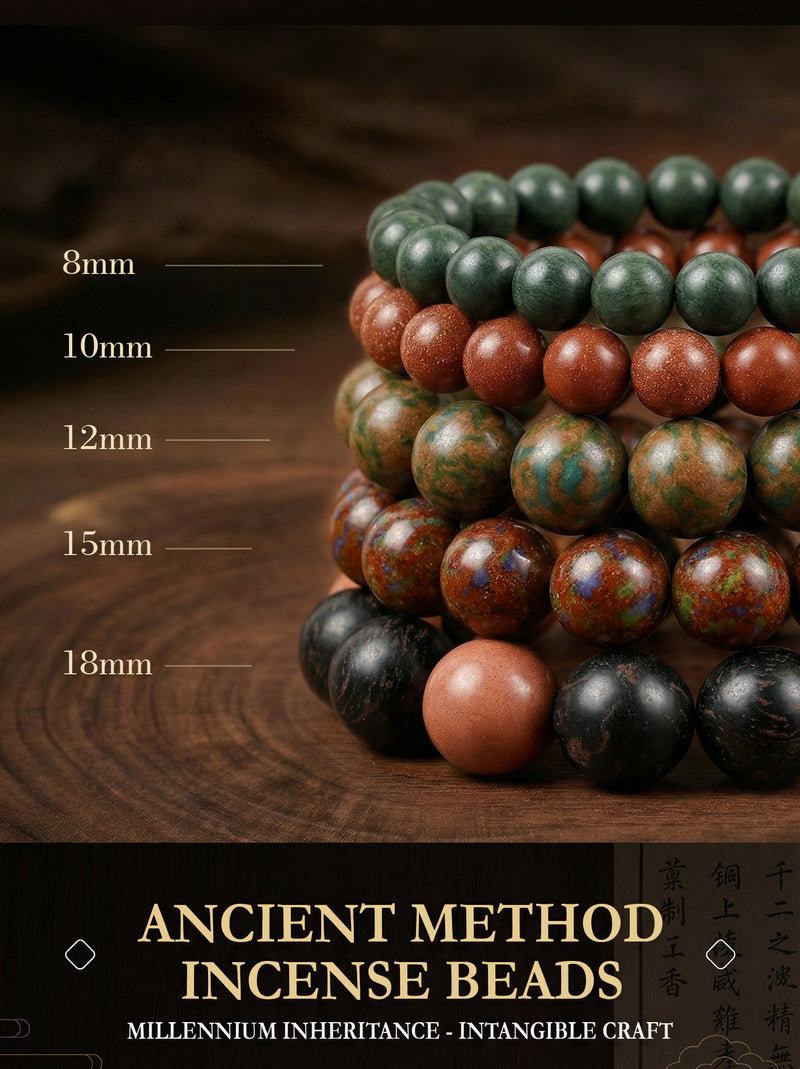 Bracciale Perline Medicina Tradizionale Cinese – Gioiello Benessere Feng Shui, Energia e Relax Naturale - Campeda