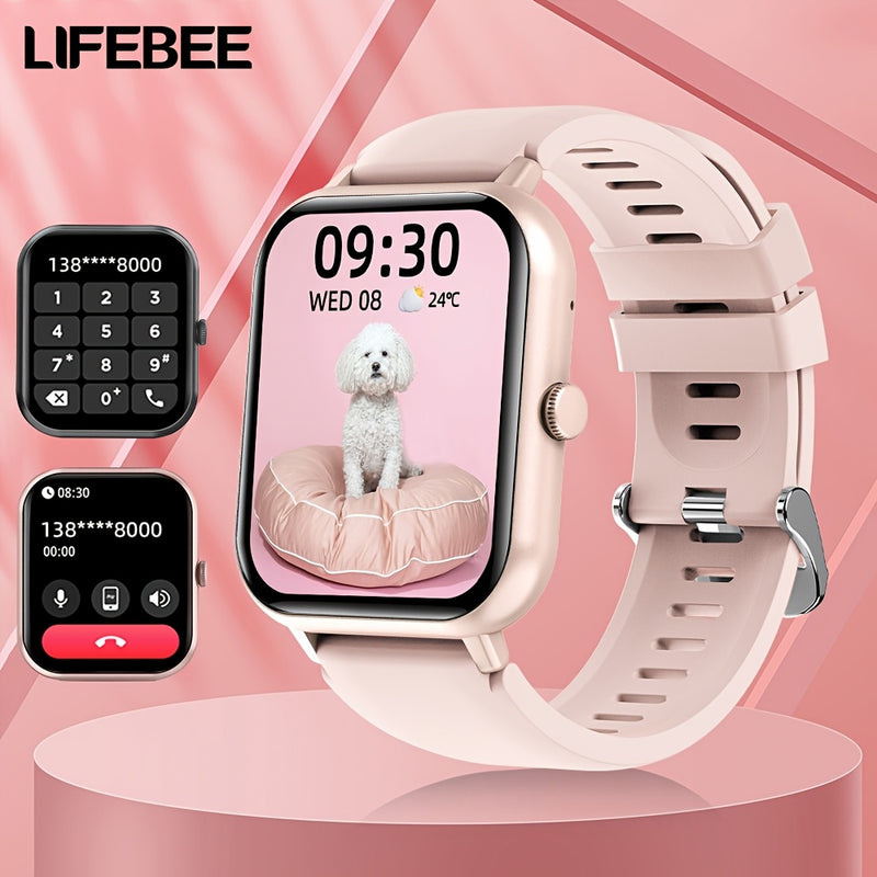 LIFEBEE Smartwatch 2024 Nuovo per Uomo e Donna Idea Regalo, Smartwatch a Schermo Intero 4,65 cm con Risposta/Effettua Chiamate per Telefono, Smartwatch con Oltre 100 Modalità di Es