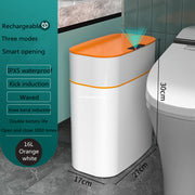 Pattumiera Smart Automatica con Sensore – Cestino Intelligente con Coperchio 13L/16L, Anti-Odori e UV per Casa e Ufficio - Campeda