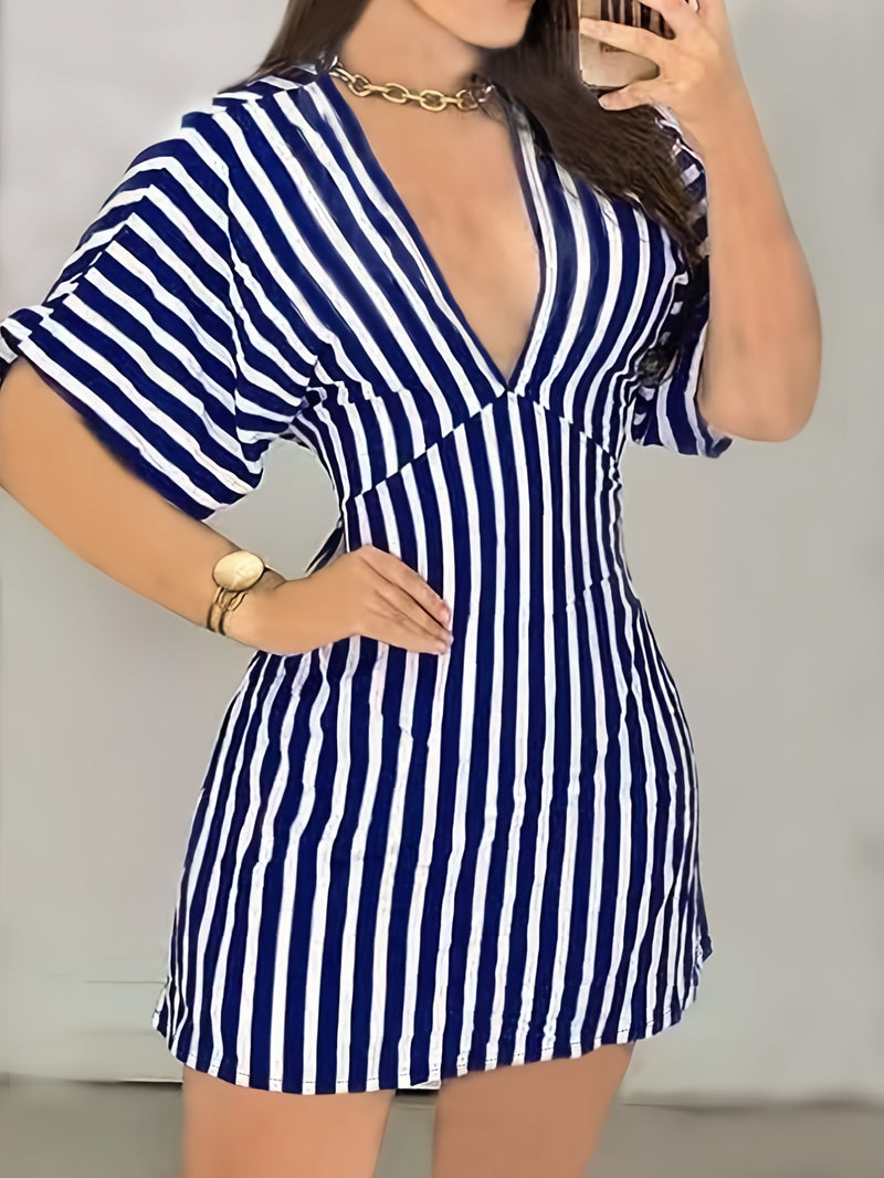 HMY Vestito a Camicia Basic Estivo, Vestito Corto Semplice con Risvolto, Talan