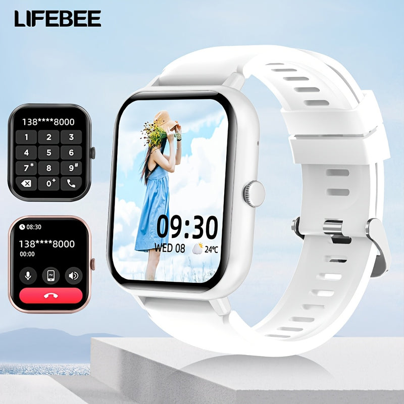 LIFEBEE Smartwatch 2024 Nuovo per Uomo e Donna Idea Regalo, Smartwatch a Schermo Intero 4,65 cm con Risposta/Effettua Chiamate per Telefono, Smartwatch con Oltre 100 Modalità di Es