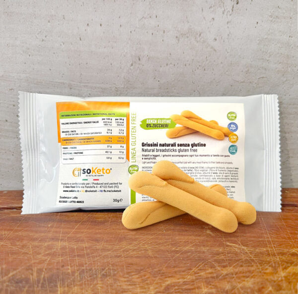 Grissini KETO SENZA GLUTINE 0% zuccheri