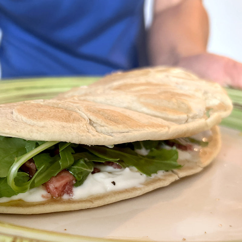 Piadina Low Carb Proteica 11g Proteine SOLO 6.8g Carbo per Piadina - Piada Keto 22.9g Fibre Olio Cocco - Per Wrap e Farciture Basso IG