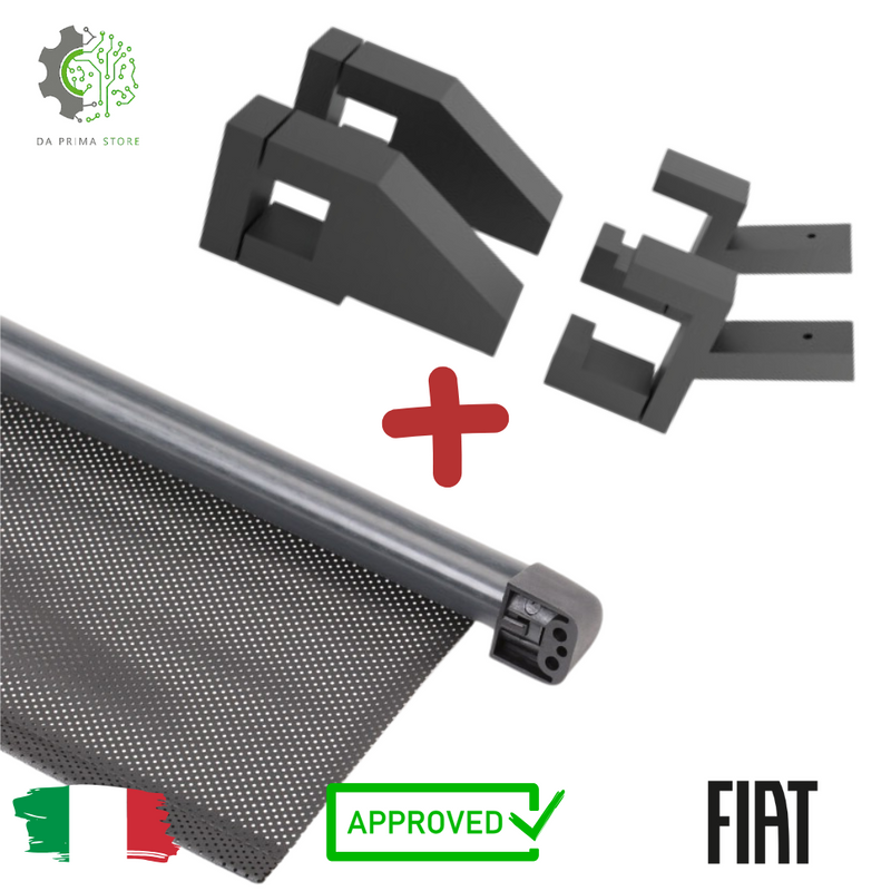 Kit Tenda Parasole Scorrevole Per Fiat topolino AMI Tenda Inclusa -Nera Raggi UV