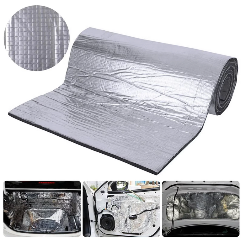 Pannello Isolante Auto 200x50cm Fonoassorbente Termico per Isolamento Acustico