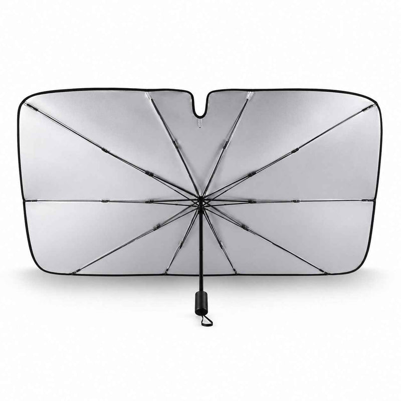 PARASOLE OMBRELLO VETRO ANTERIORE AUTO PARABREZZA PIEGHEVOLE 125X65CM AS