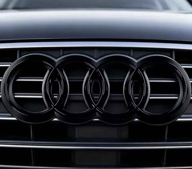 Emblema Audi Nero Lucido Anteriore Posteriore A1 A3 A4 A5 A6 A7 A8 Q2 Q3 Q4 Q5